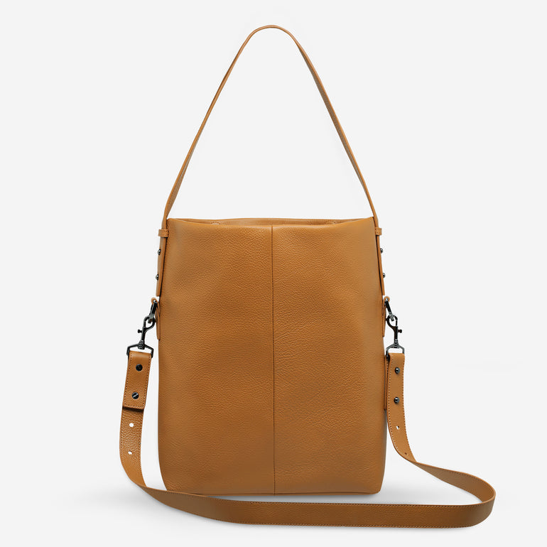Status Anxiety Ready and Willing Women's Leather Tote Bag Tan