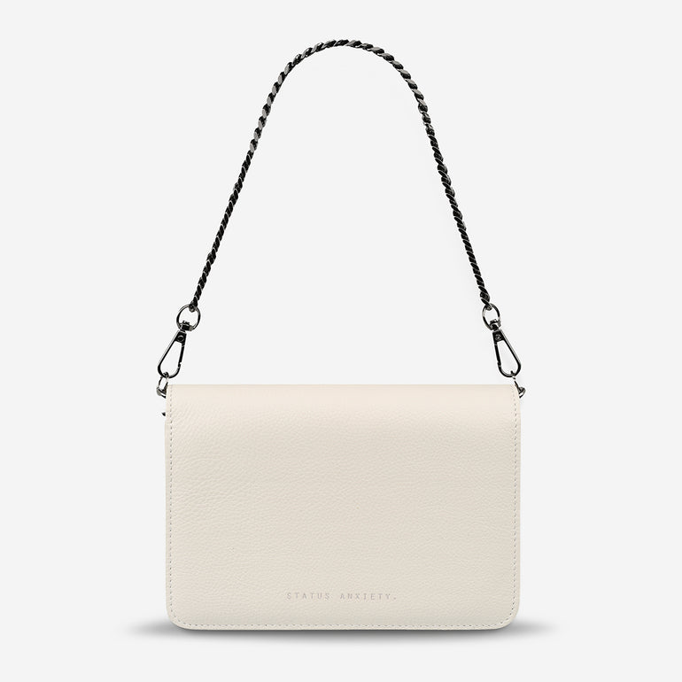 Status Anxiety She Burns Women's Leather Bag Chalk