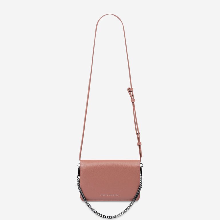 Status Anxiety She Burns Women's Leather Bag Dusty Rose