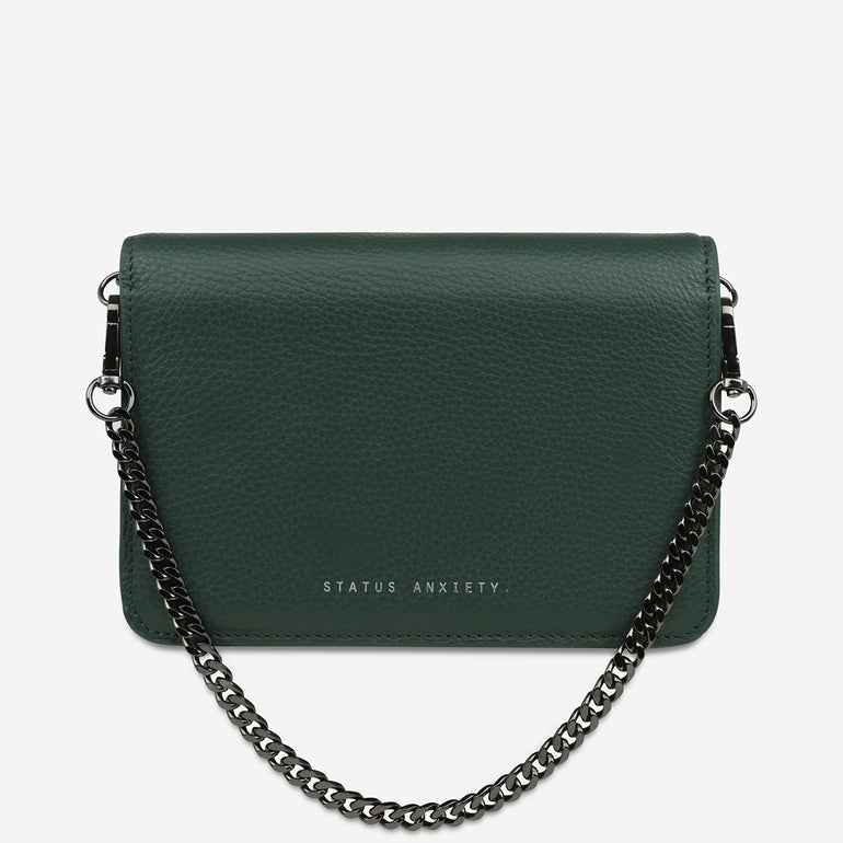 Status Anxiety She Burns Women's Leather Bag Green