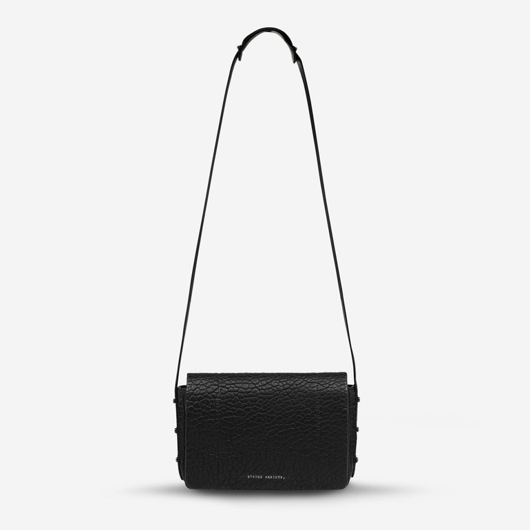 Status Anxiety Succumb Women's Leather Crossbody Bag Black Bubble