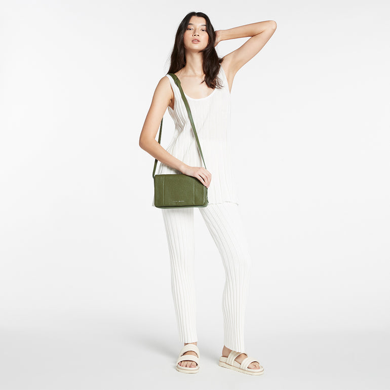 Status Anxiety Succumb Women's Leather Crossbody Bag Khaki