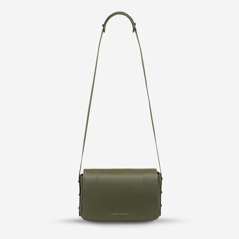 Status Anxiety Succumb Women's Leather Crossbody Bag Khaki