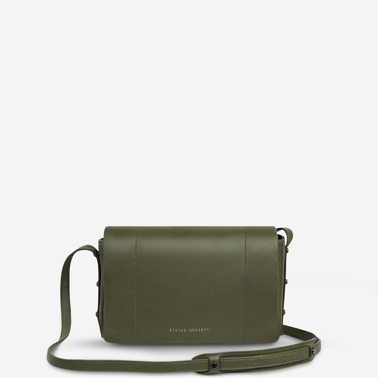 Status Anxiety Succumb Women's Leather Crossbody Bag Khaki