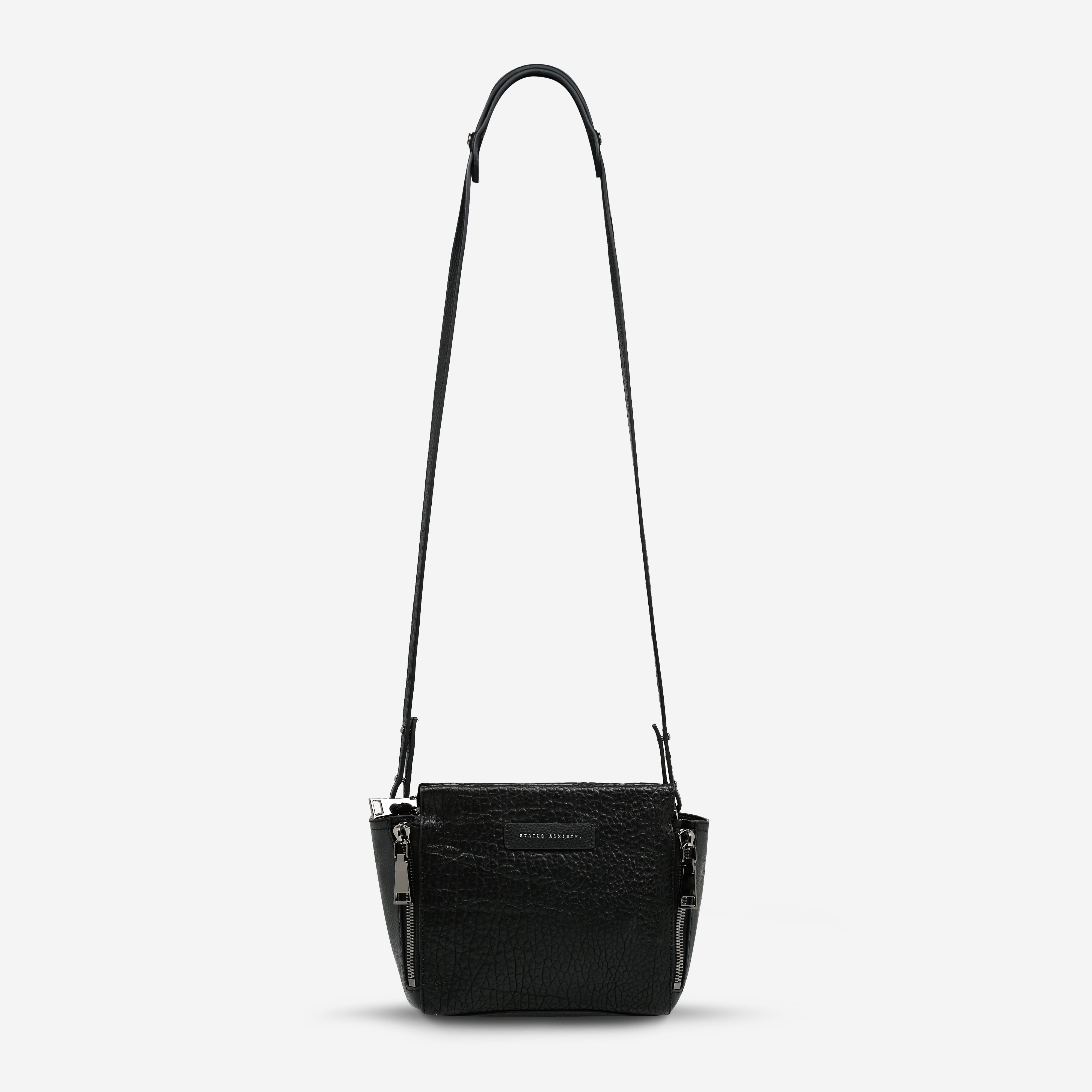 Status Anxiety The Ascendants Women's Leather Crossbody Bay Black Bubble