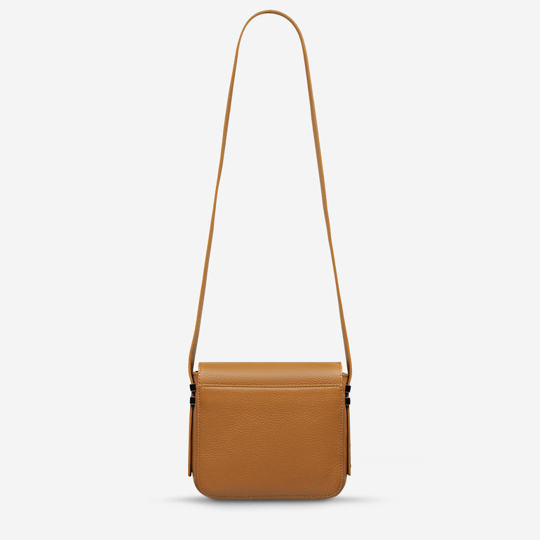 Status Anxiety Want to Believe Women's Leather Crossbody Bag Tan