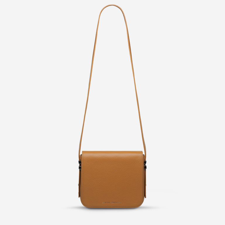 Status Anxiety Want to Believe Women's Leather Crossbody Bag Tan