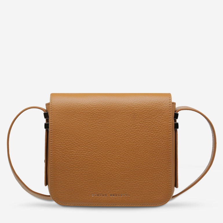 Status Anxiety Want to Believe Women's Leather Crossbody Bag Tan