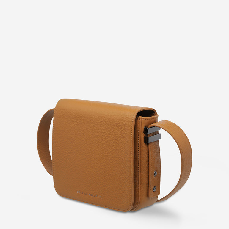 Status Anxiety Want to Believe Women's Leather Crossbody Bag Tan