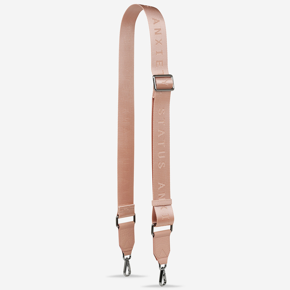 Status Anxiety Dusty Pink Web Strap for Bags