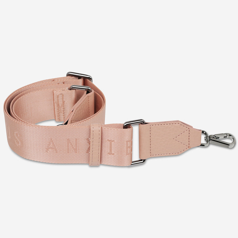 Status Anxiety Dusty Pink Web Strap for Bags