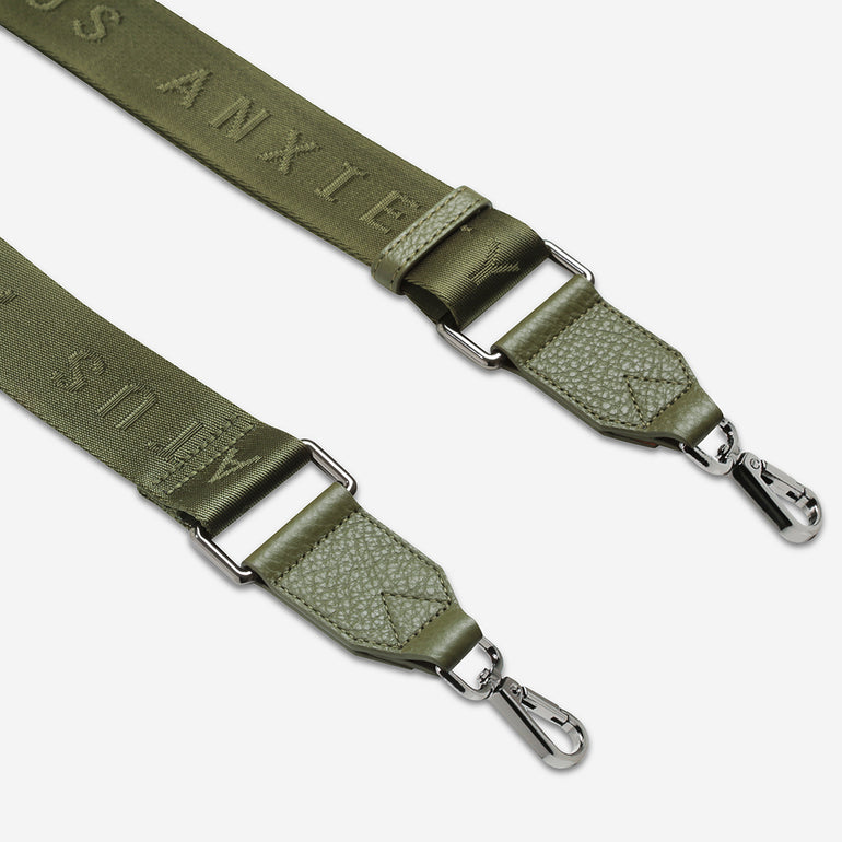 Status Anxiety Khaki Web Strap for Bags