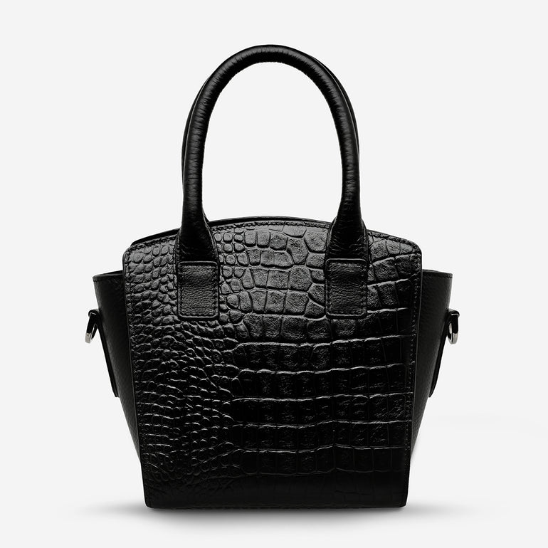 Status Anxiety Worst Behind Us Women's Leather Bag Black Croc