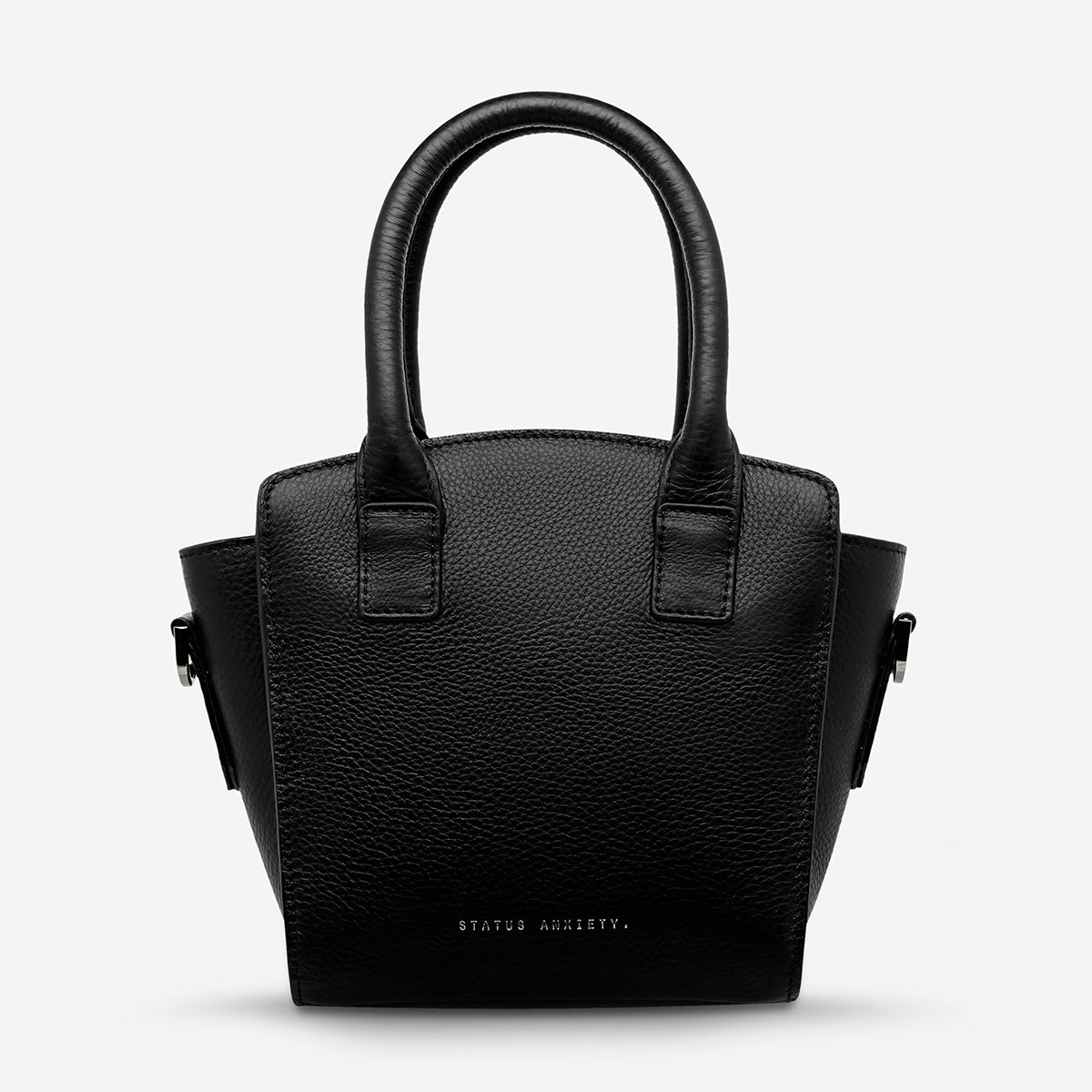 【韓国Attends アテンズ】Black doggy bliss case Current Mood Platform Vegan Leather Buckle Zipper Pocket