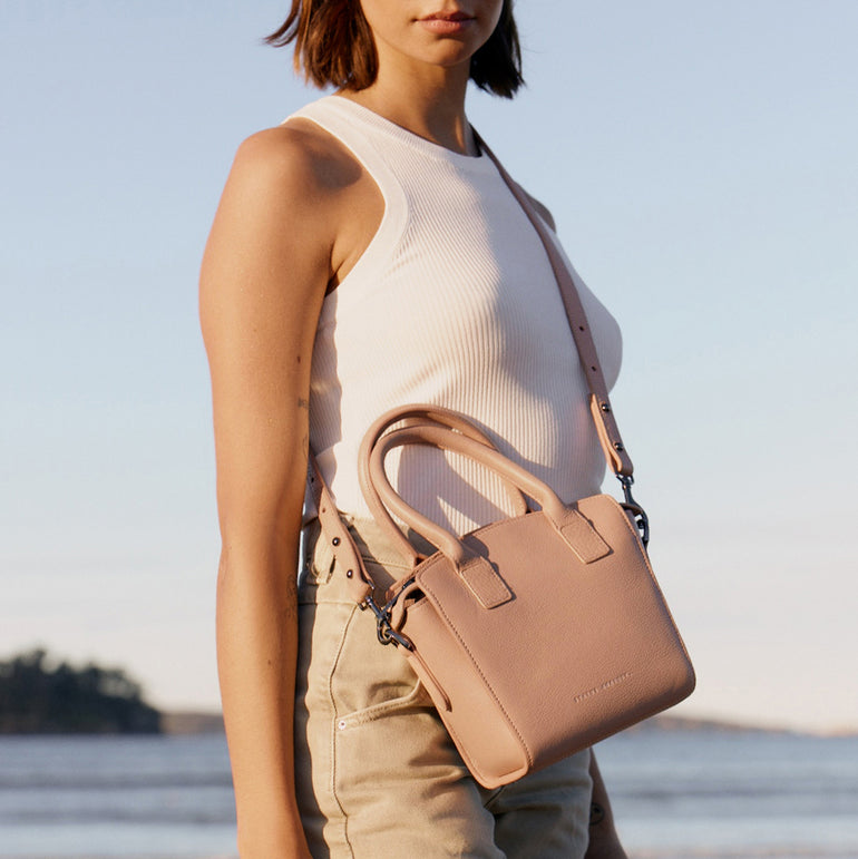 Status Anxiety Worst Behind Us Women's Leather Bag Dusty Pink