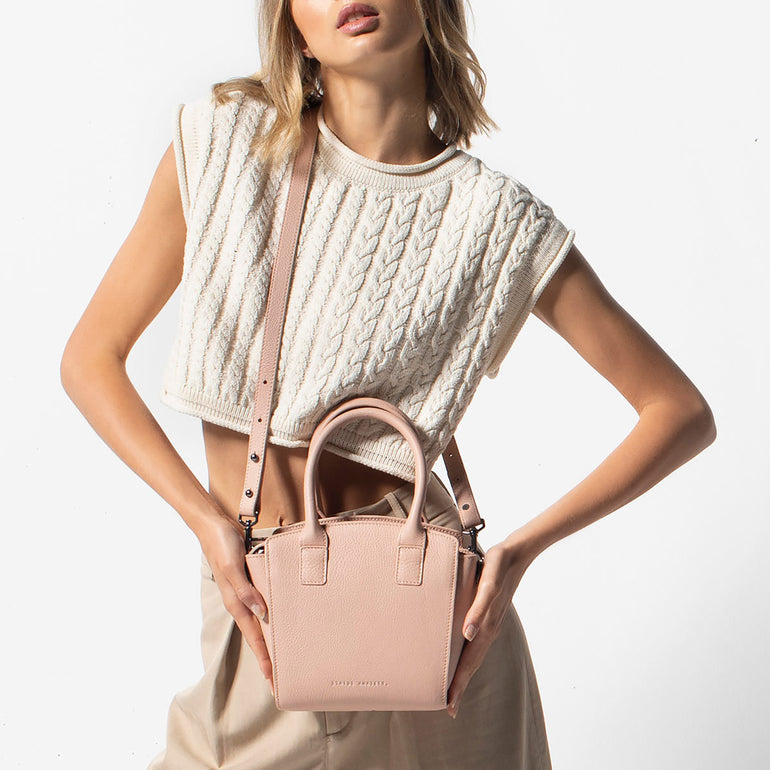 Status Anxiety Worst Behind Us Women's Leather Bag Dusty Pink