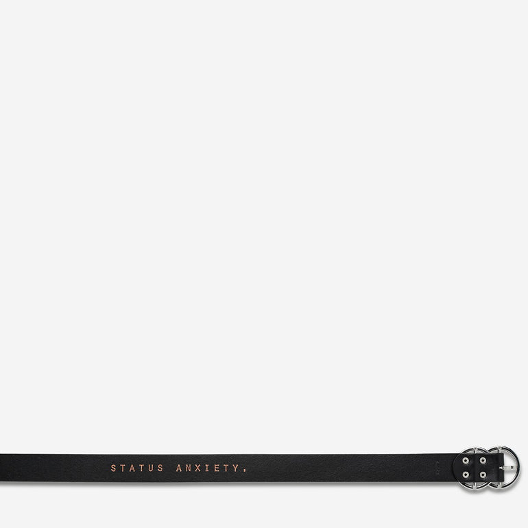 Status Anxiety Mislaid Women's Leather Belt Black / Silver