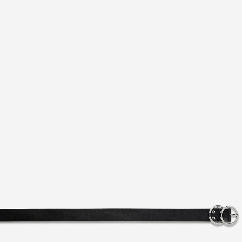 Status Anxiety Mislaid Women's Leather Belt Black / Silver