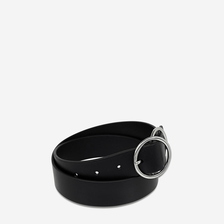 Status Anxiety Mislaid Women's Leather Belt Black / Silver