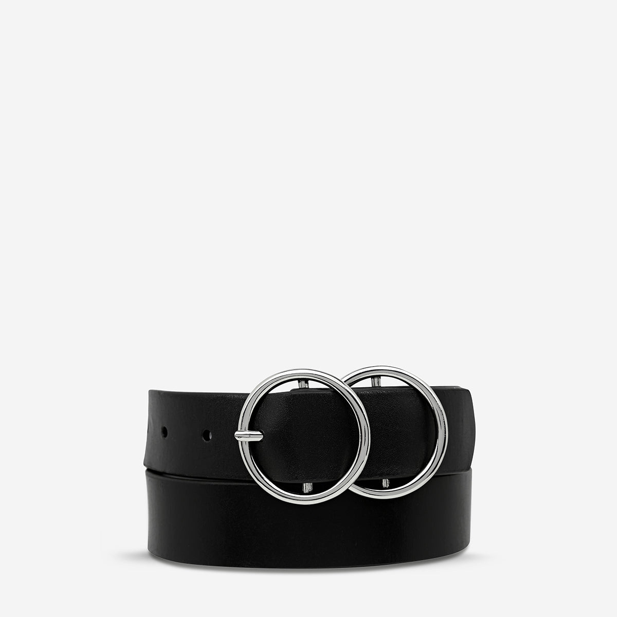 Status Anxiety Mislaid Women's Leather Belt Black / Silver