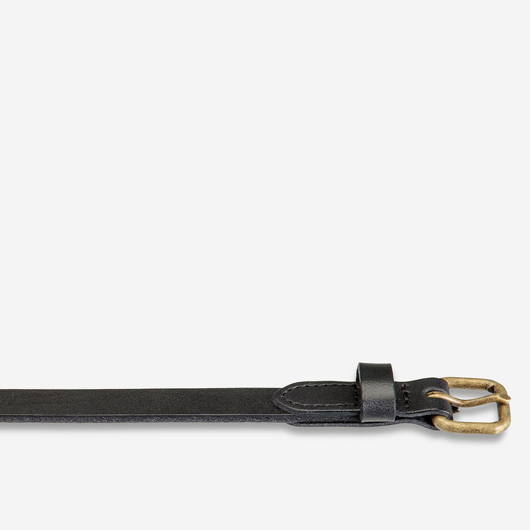 Status Anxiety Only Lovers Left Women's Leather Belt Black