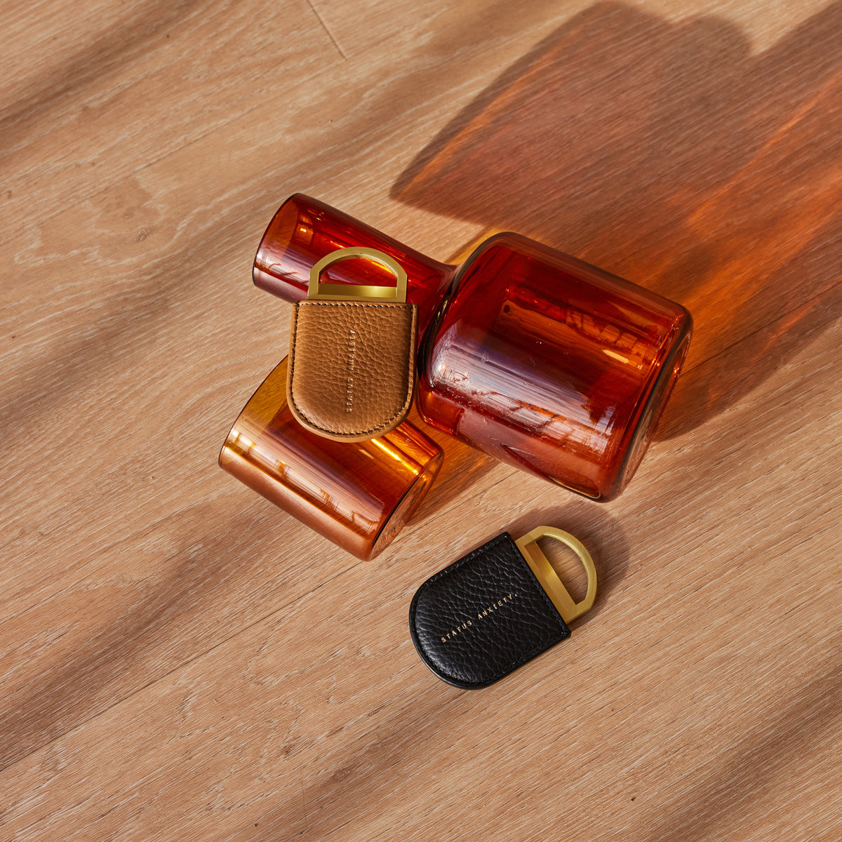 Status Anxiety Settle the Score Leather Bottle Opener Tan