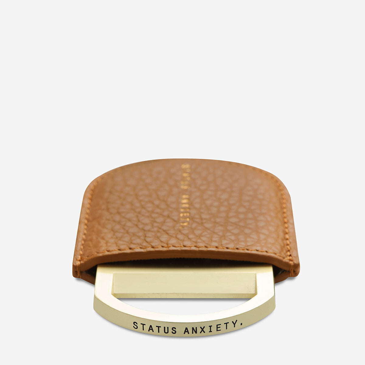 Status Anxiety Settle the Score Leather Bottle Opener Tan