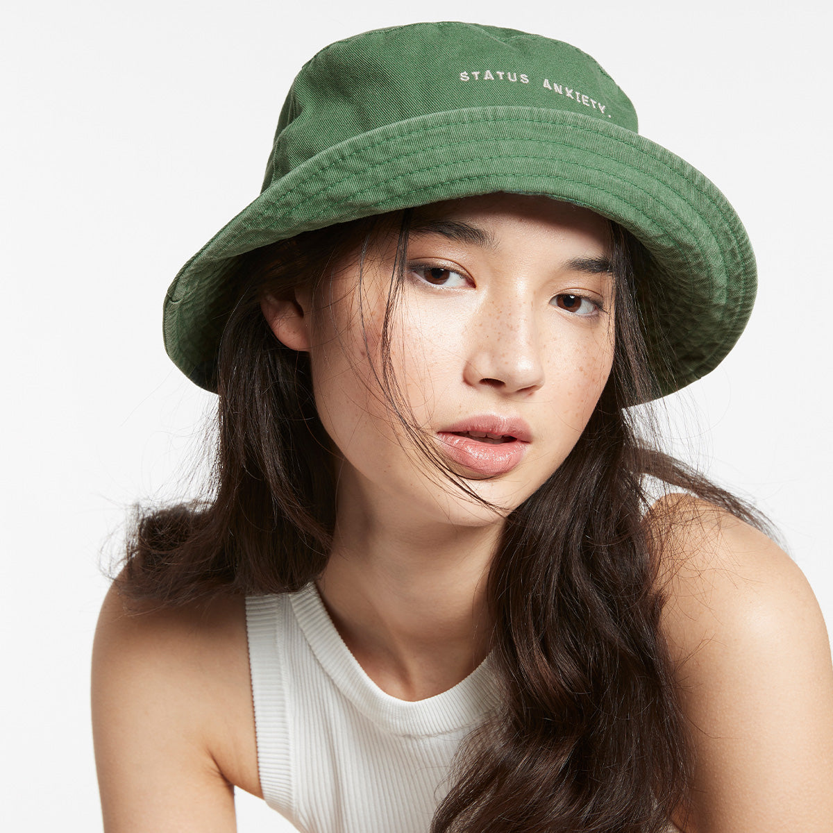 Status Anxiety Time to be Alive Bucket Hat Green