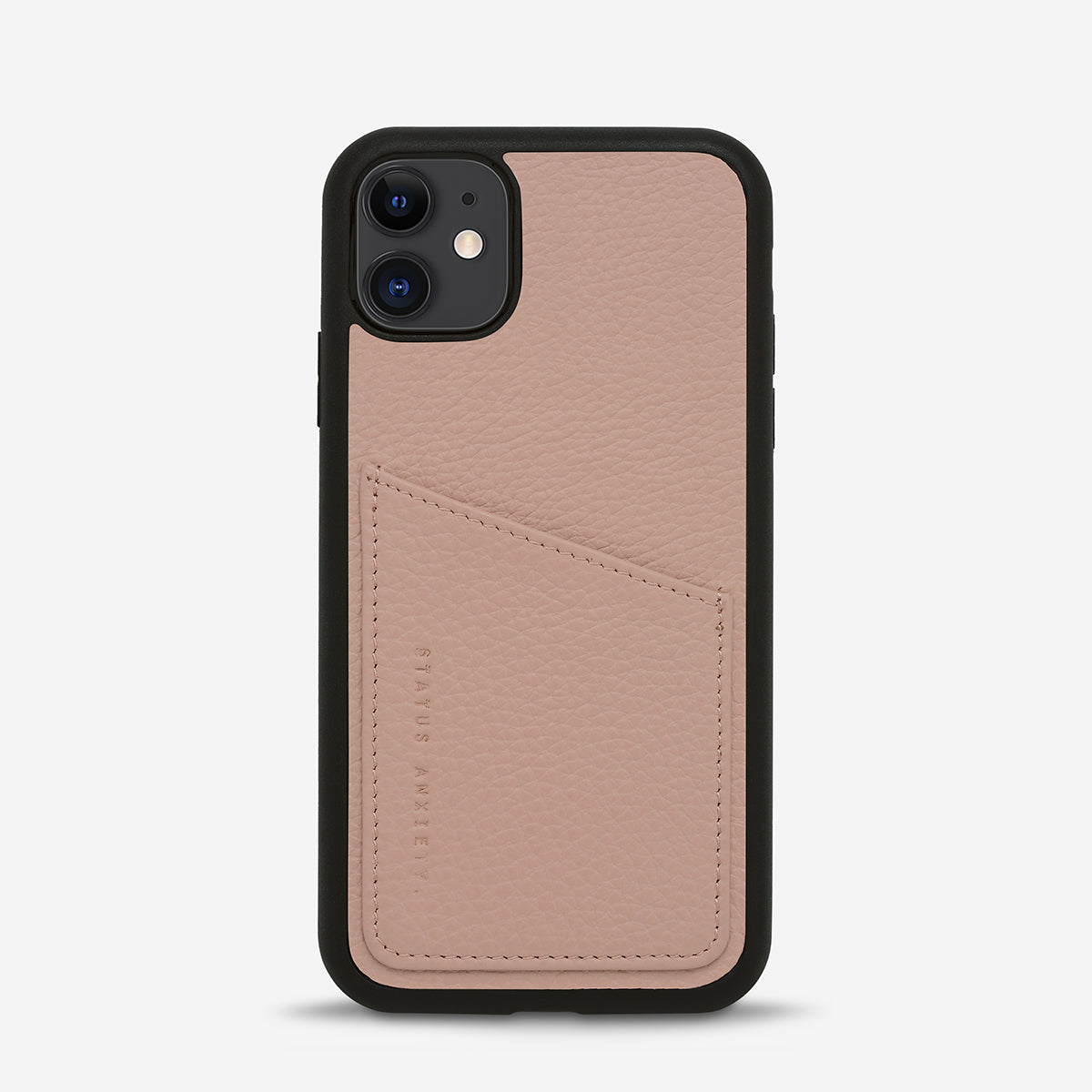 Status Anxiety Who's Who Leather iPhone Cases Dusty Pink