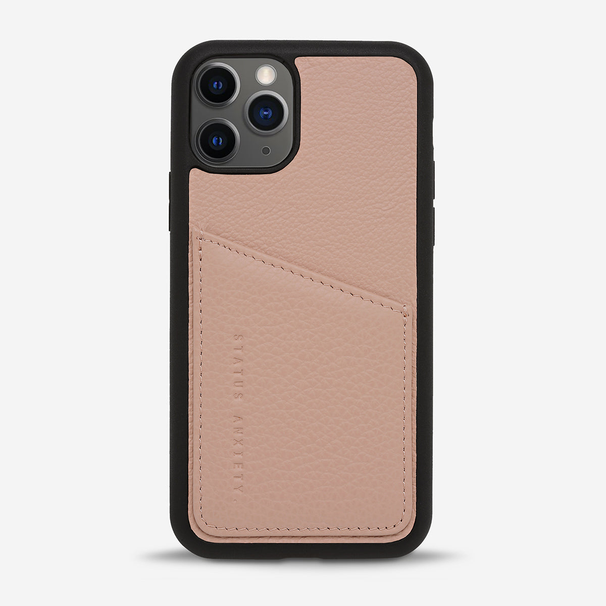 Status Anxiety Who's Who Leather iPhone Cases Dusty Pink