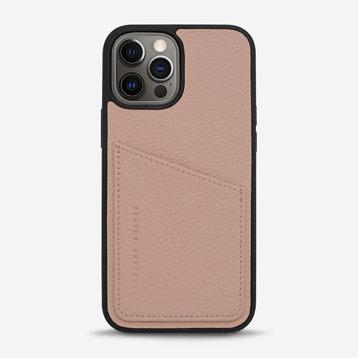 Status Anxiety Who's Who Leather iPhone Cases Dusty Pink