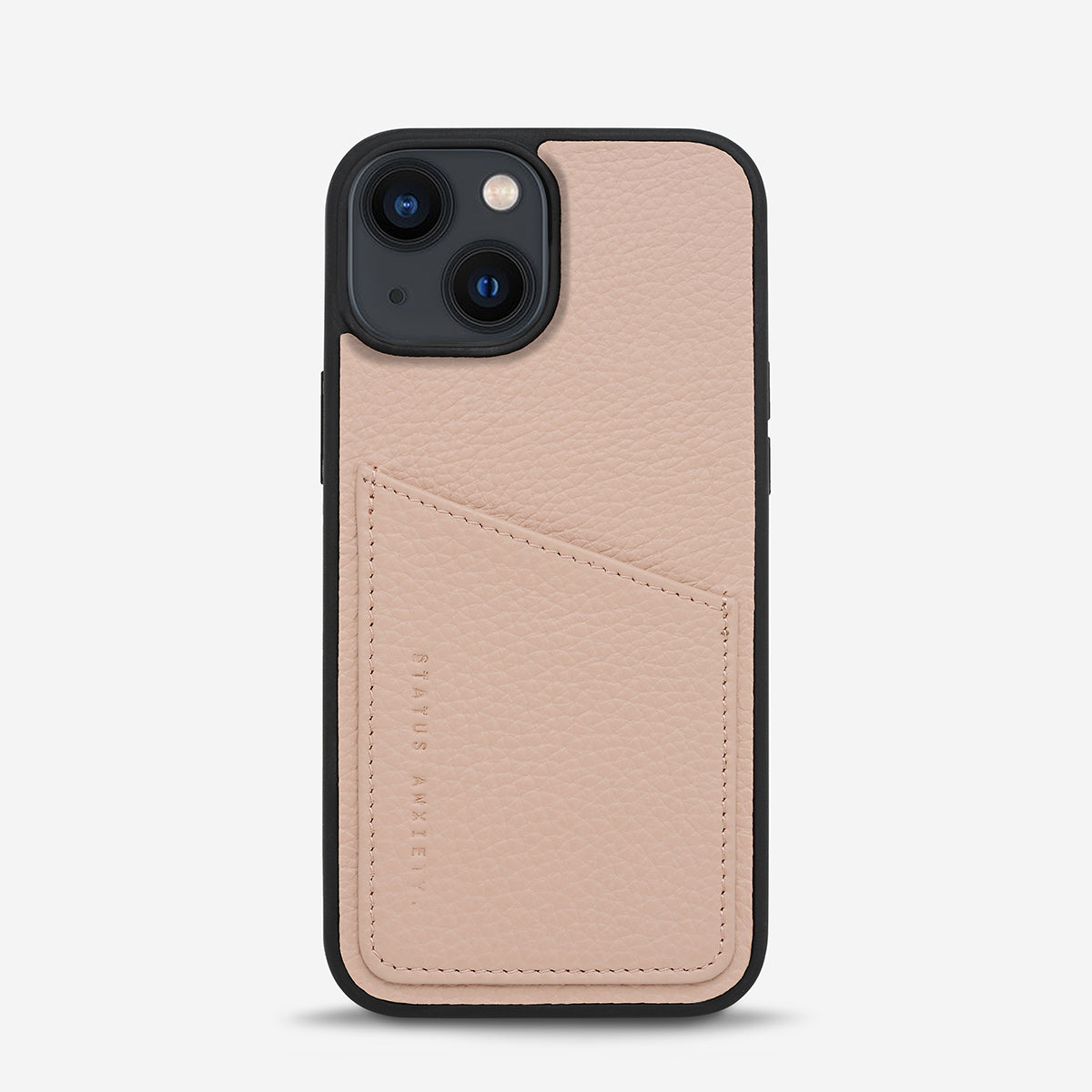 Status Anxiety Who's Who Leather iPhone Cases Dusty Pink