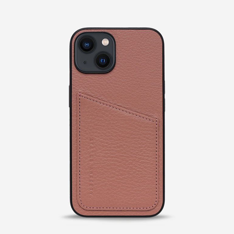 Status Anxiety Who's Who Leather iPhone Cases Dusty Rose
