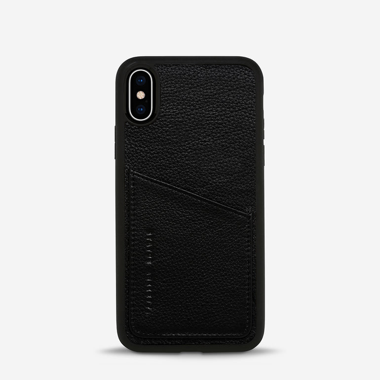 Status Anxiety Who's Who Leather iPhone Cases Black