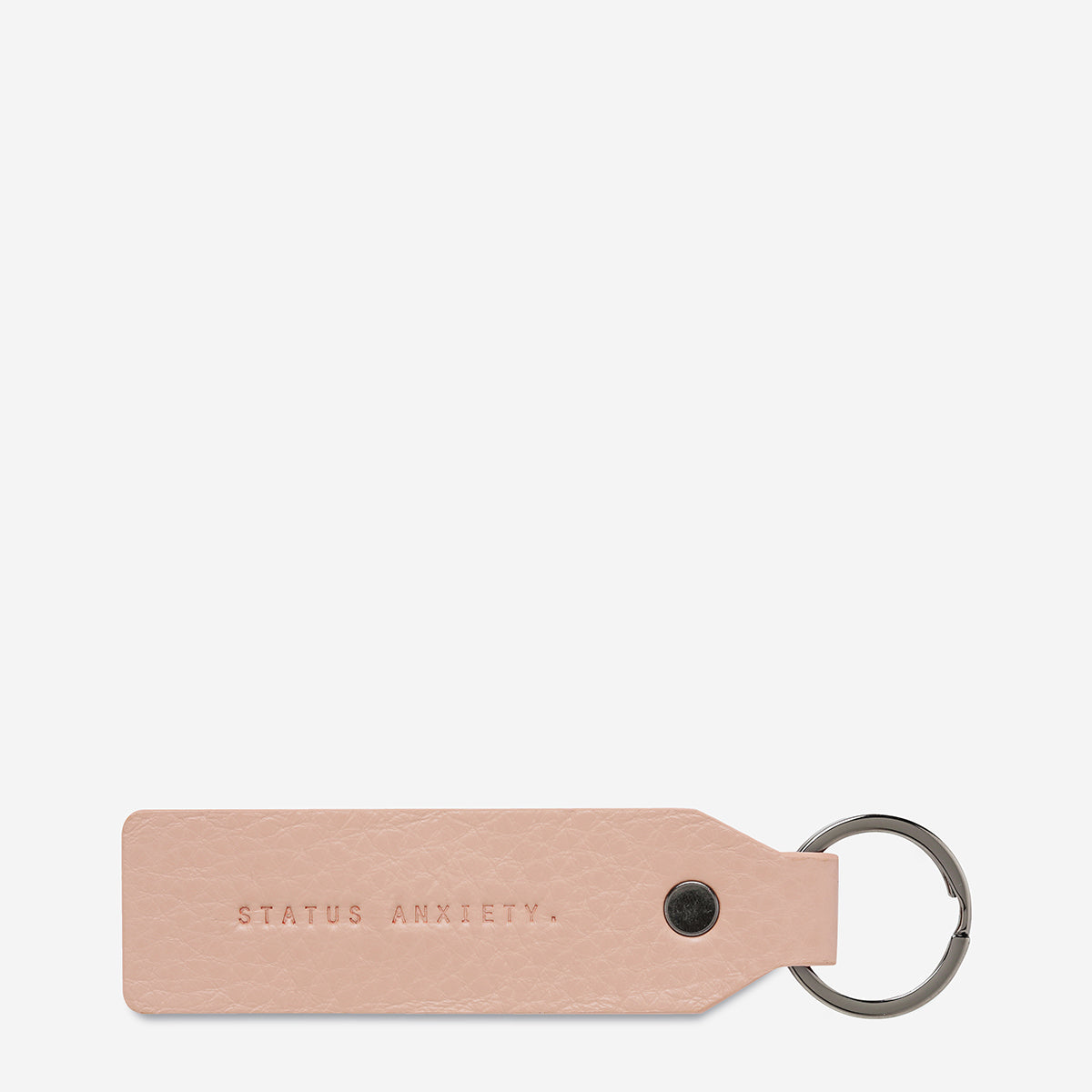 Status Anxiety Make Your Move Leather Keyring Dusty Pink