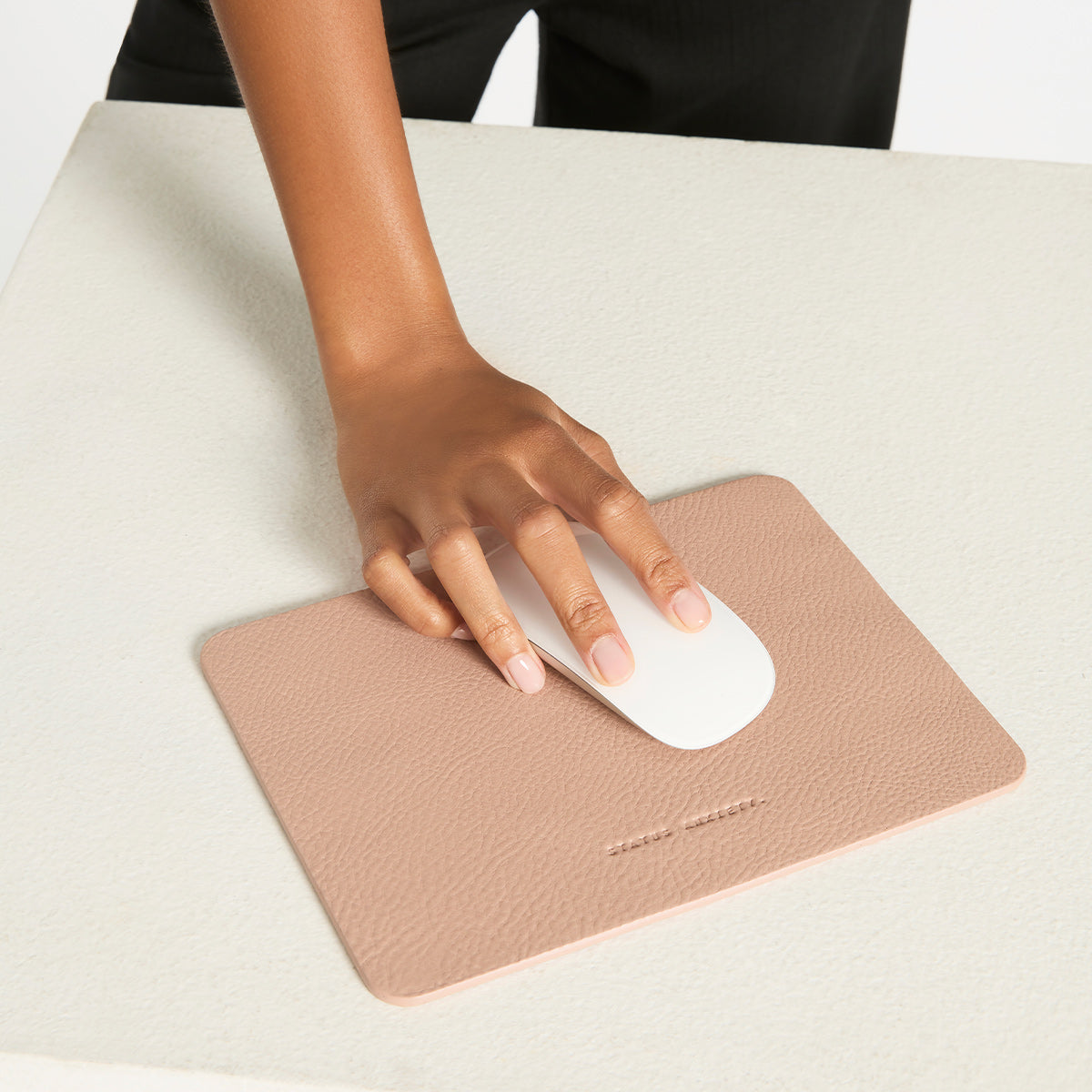 Status Anxiety Of Sound Mind Leather Mouse Pad