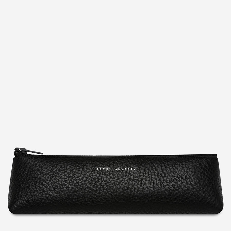 Status Anxiety Pens down Leather Case Black