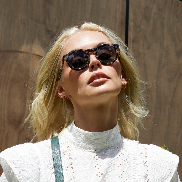 Status Anxiety Detached Sunglasses White Tort