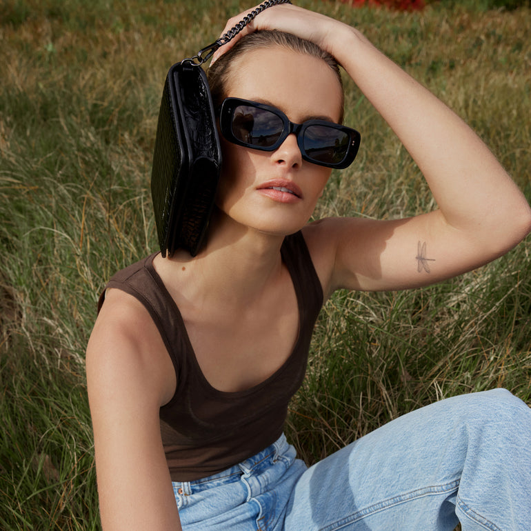 Status Anxiety Solitary Sunglasses Black