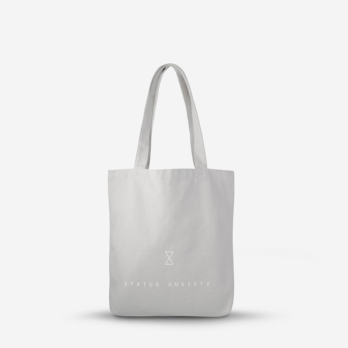 Status Anxiety First Glance Canvas Tote Bag Light grey