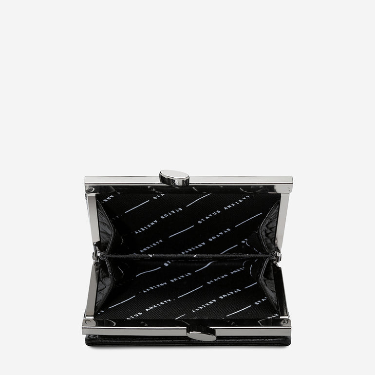 Status Anxiety As You Were Womens Leather Wallet Black Croc