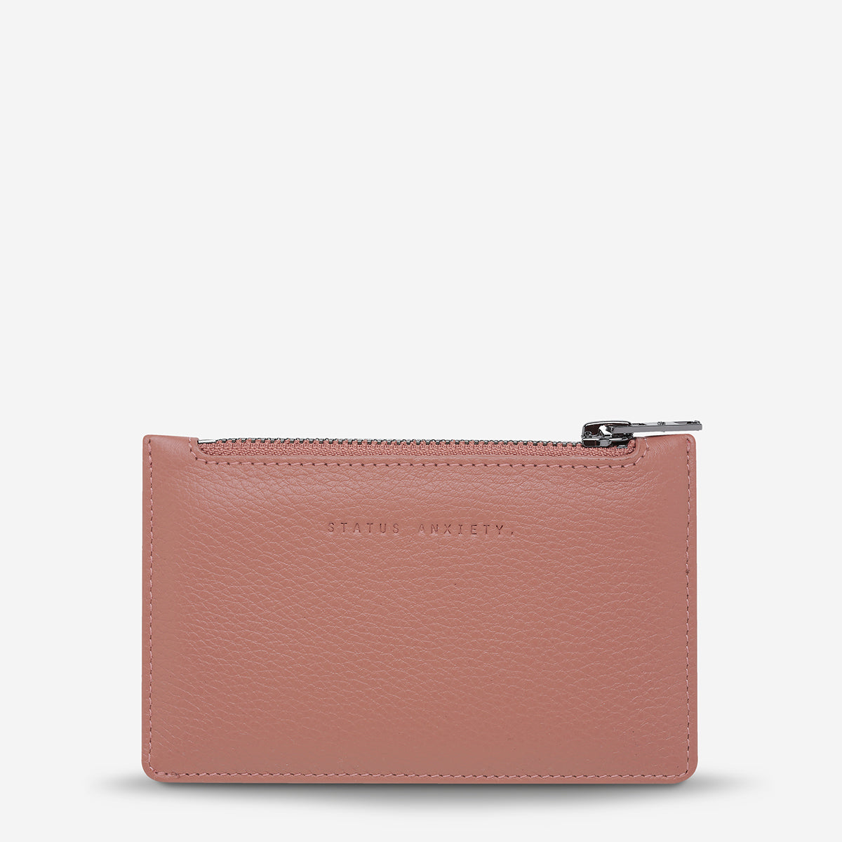 Status Anxiety Avoiding Things Women's Leather Wallet Dusty Rose