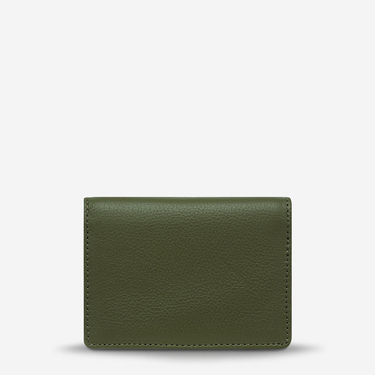 Status Anxiety Easy Does It Women's Leather Wallet Khaki