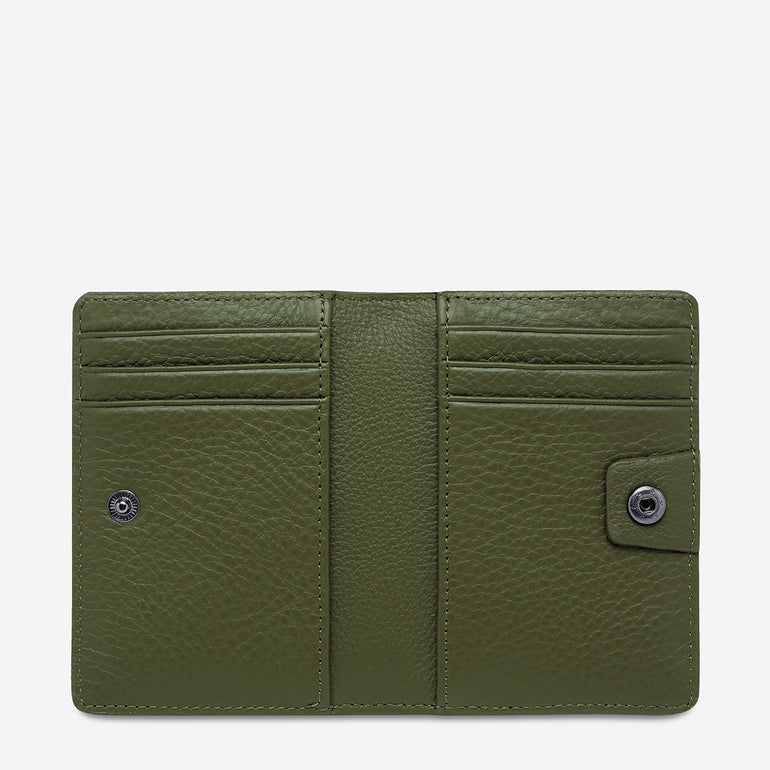 Status Anxiety Easy Does It Women's Leather Wallet Khaki