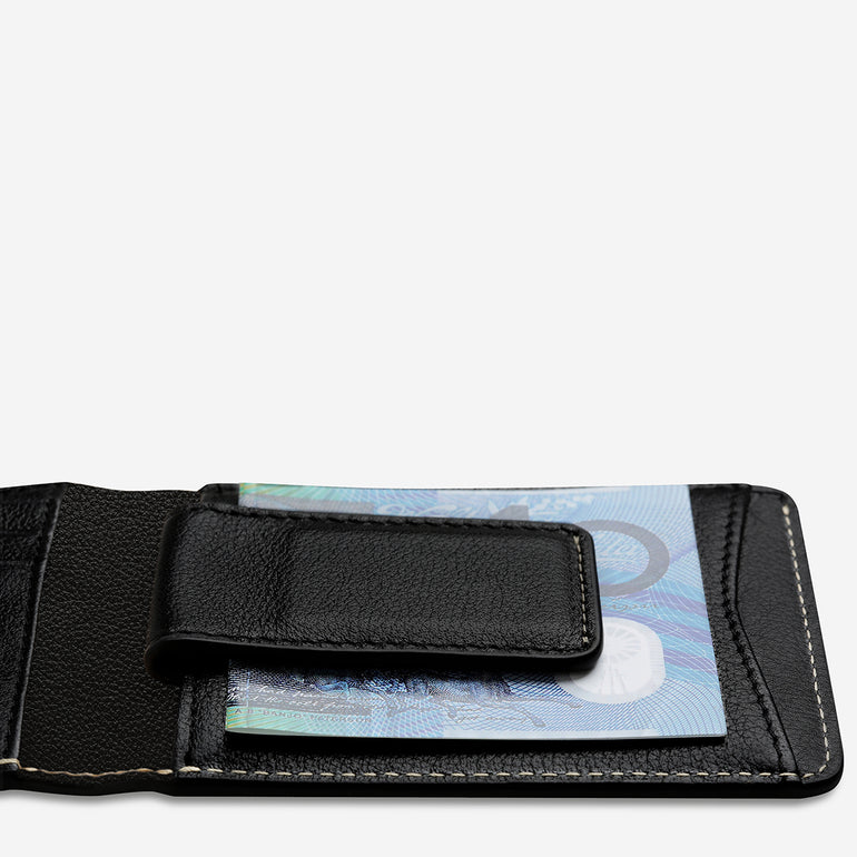 Status Anxiety Ethan Men's Leather Wallet Black