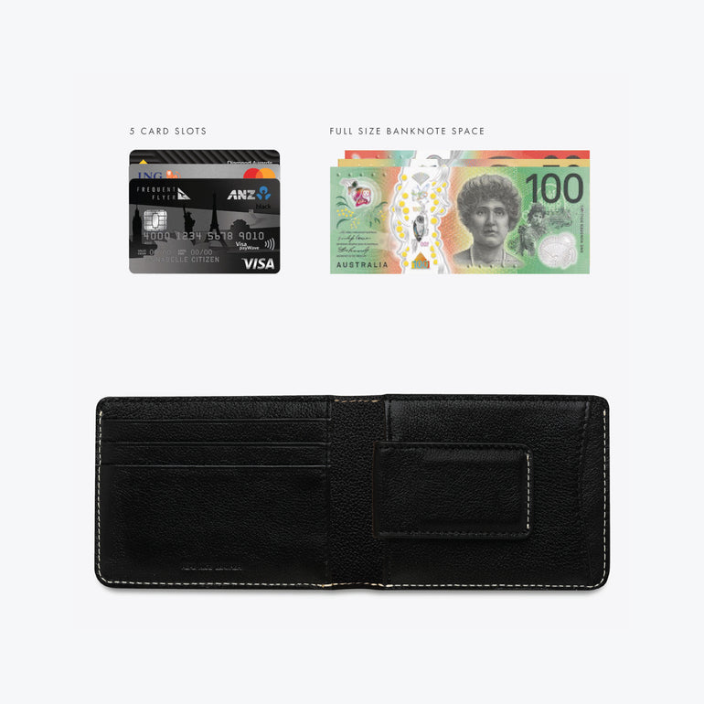 Status Anxiety Ethan Men's Leather Wallet Black