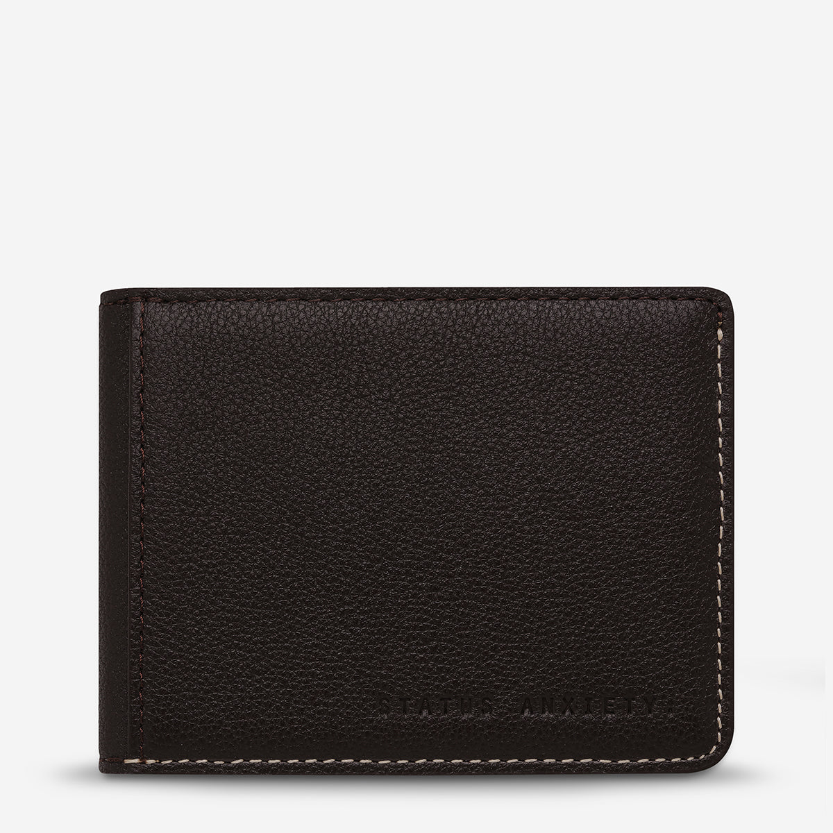 Status Anxiety Ethan Men's Leather Wallet Chocolate