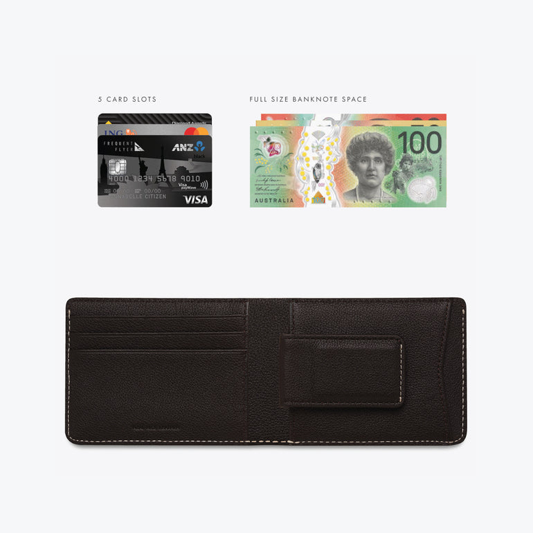 Status Anxiety Ethan Men's Leather Wallet Chocolate