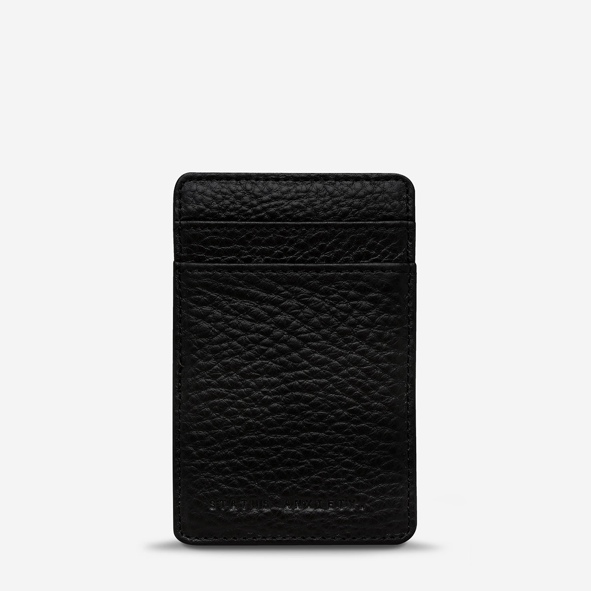 Status Anxiety Flip Men's Leather Wallet Black