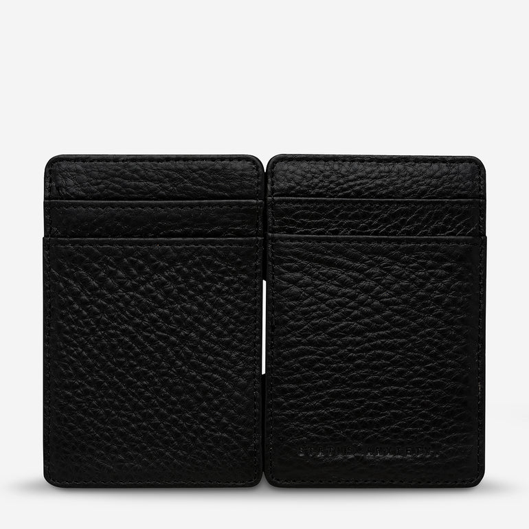 Status Anxiety Flip Men's Leather Wallet Black